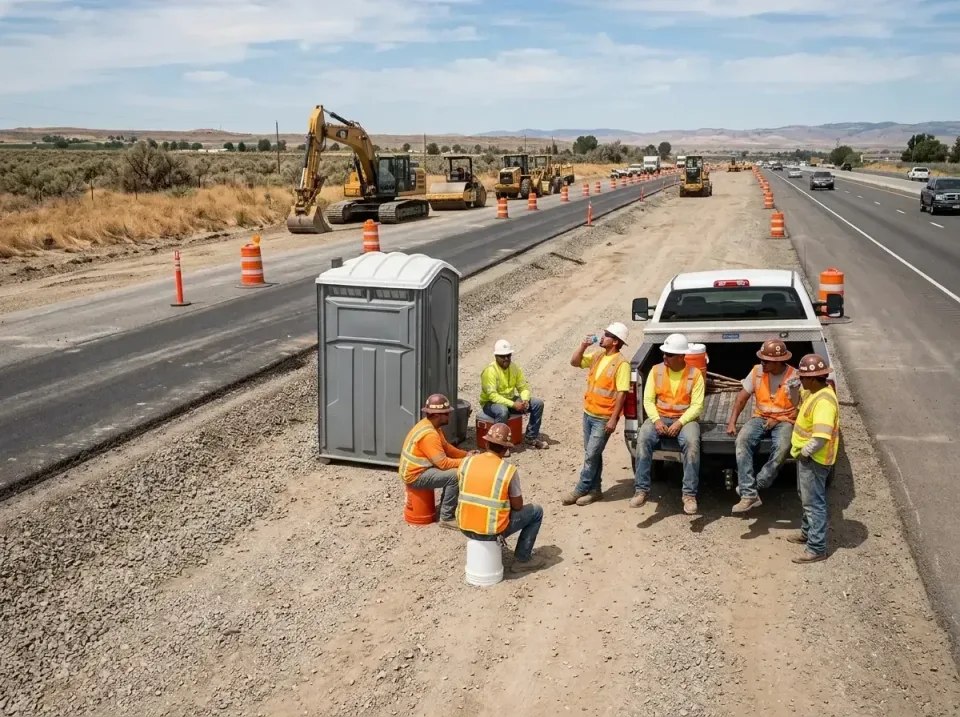 highway-road-construction-crew-007 — frequently asked questions, Porta Potty and Restroom Rentals in Covington, IN